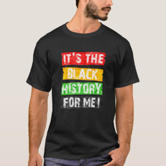 Camiseta Sua História Negra Para Mim Homens Do Orgulho Afri
