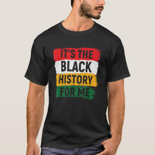 Camiseta Sua História Negra Para Mim Orgulho Africano, Home