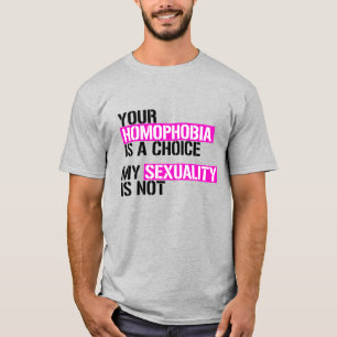 Camiseta Sua Homofobia é uma Escolha