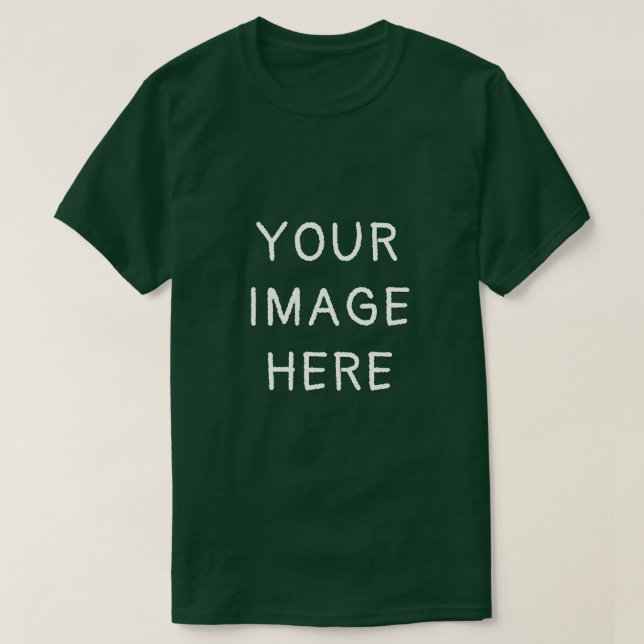 Camiseta Sua Imagem Aqui - Floresta Profunda de Fotografia  (Frente do Design)