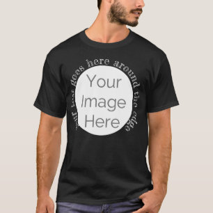 Camiseta sua imagem aqui, foto personalizada editar texto