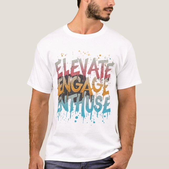 Camiseta Sua imaginação, nossa Canvas." (Frente)