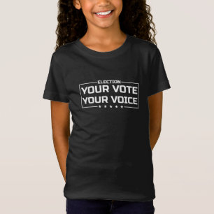 Camiseta Sua letra branca de Voz