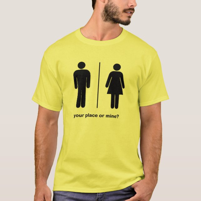 Camiseta sua lugar ou mina? (Frente)