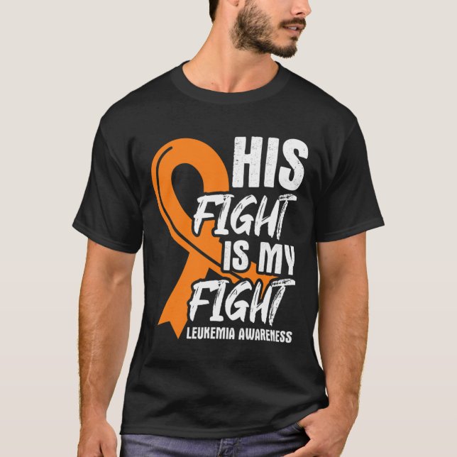 Camiseta Sua Luta Contra A Minha Luta Contra A Leucemia - F (Frente)