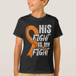 Camiseta Sua Luta Contra Minha Luta Contra Leucemia, Cancer