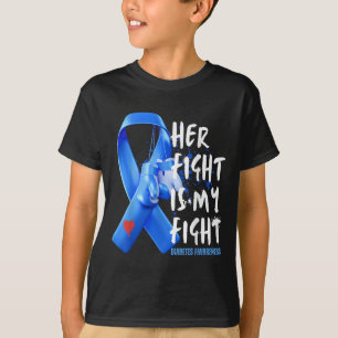Camiseta Sua Luta É A Minha Consciência Da Diabetes T1d T2d