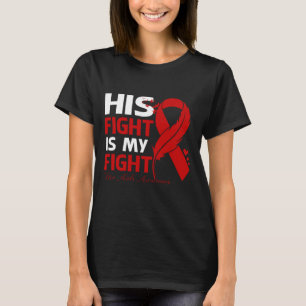 Camiseta Sua Luta É A Minha Luta Contra A AIDS SENSIBILIZAÇ
