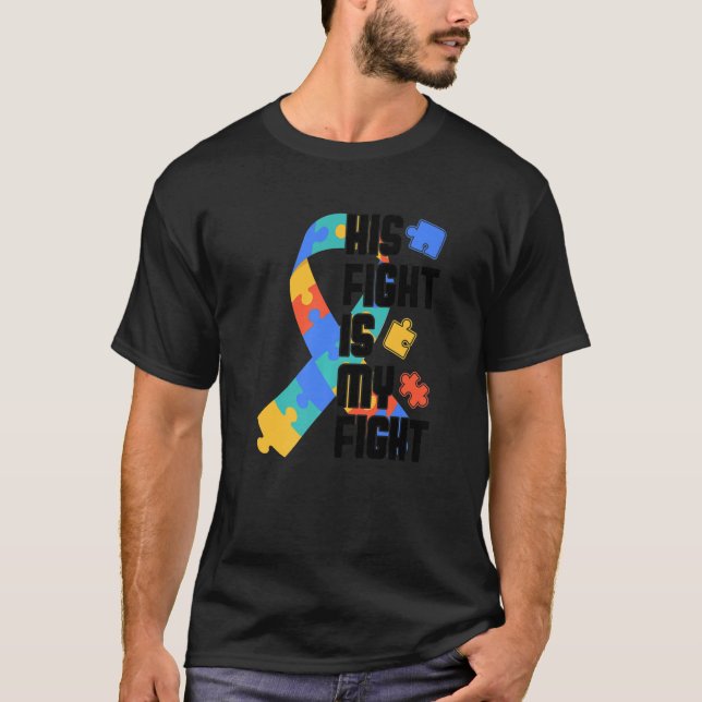 Camiseta Sua Luta É A Minha Luta Contra O Autismo Quebra-ca (Frente)