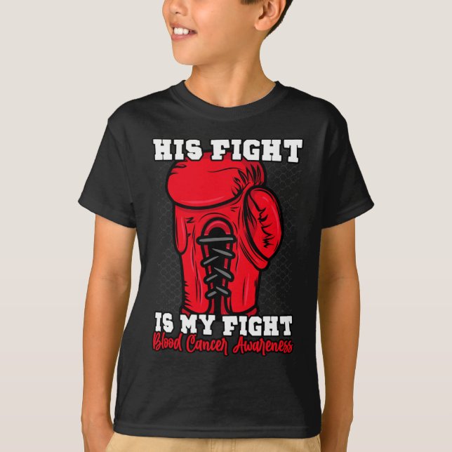 Camiseta Sua Luta É Minha Luta. Boxer Boxer Blood Cancer A (Frente)