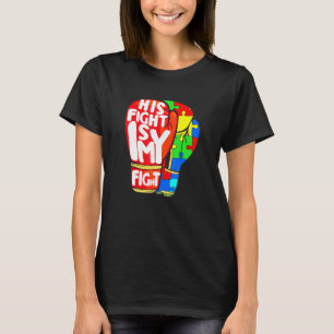 Camiseta Sua Luta É Minha Luta Caixa de Luta de Puzzle Boxe