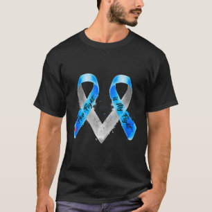Camiseta Sua Luta É Minha Luta Com A Fita Azul Tipo 1 Diabe