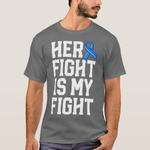 Camiseta Sua Luta É Minha Luta Com Homens Marido ALS Blue R