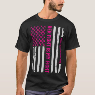 Camiseta Sua luta é minha luta - consciência do cancro da
