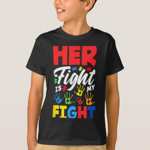 Camiseta Sua Luta É Minha Luta Conscientização do Autismo