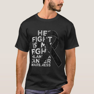 Camiseta Sua Luta é Minha Luta Conscientização do Câncer de