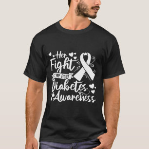 Camiseta Sua Luta É Minha Luta Contra A Diabetes Sensibiliz