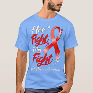 Camiseta Sua Luta É Minha Luta Contra A Doença Cardíaca.