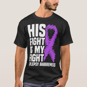 Camiseta Sua Luta É Minha Luta Contra A Epilepsia Roxa