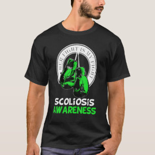 Camiseta Sua Luta É Minha Luta Contra A Escoliose Scoli Ver