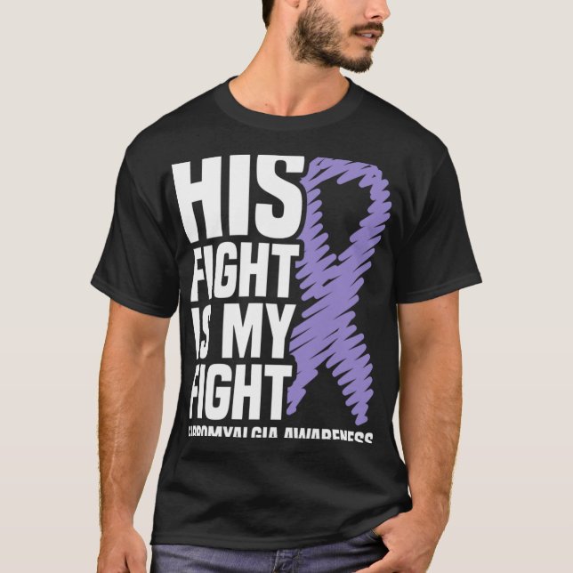 Camiseta Sua Luta É Minha Luta Contra A Fibromialgia Sensib (Frente)