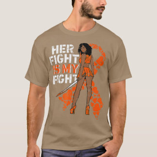 Camiseta Sua Luta É Minha Luta Contra A Leucemia Melanin Wa