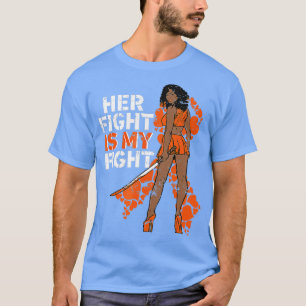 Camiseta Sua Luta É Minha Luta Contra A Leucemia Melanin Wa