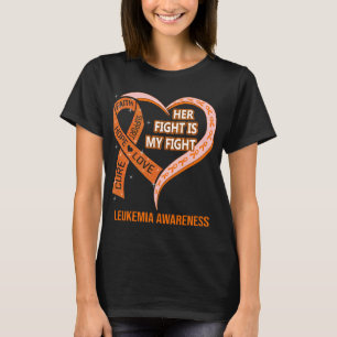 Camiseta Sua Luta É Minha Luta Contra A Leucemia Sensibiliz