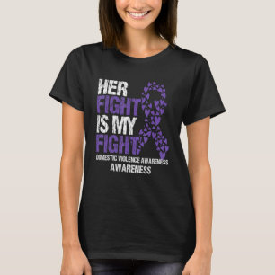 Camiseta Sua luta é minha luta contra a violência doméstica