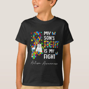 Camiseta Sua Luta É Minha Luta Contra Meu Filho Autismo Cúm
