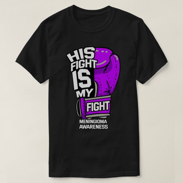 Camiseta Sua Luta É Minha Luta Contra O Meningioma Meningea (Frente do Design)