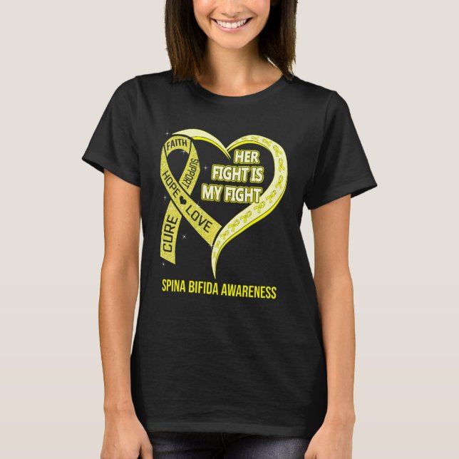 Camiseta Sua Luta É Minha Luta Contra Spina Bifida Sensibil (Frente)