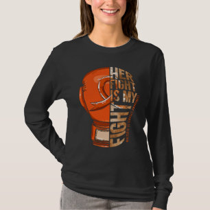 Camiseta Sua Luta É Minha Luta Esclerose Múltipla Laranja R