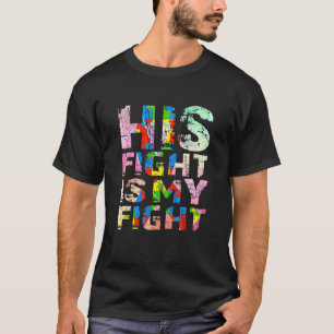 Camiseta Sua Luta É Minha Luta Fita de Conscientização do A