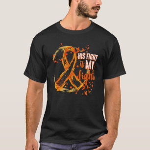 Camiseta Sua Luta é Minha Luta Laranja Fita Consciência da 