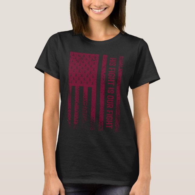 Camiseta Sua Luta É Nossa Luta Conscientização da Doença de (Frente)