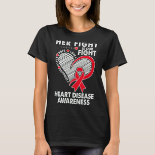 Camiseta Sua Luta É Nossa Luta Contra Doenças Cardíacas Sen