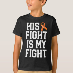 Camiseta Sua Luta É O Meu Cancer De Leucemia Para Mulher Es
