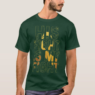 Camiseta Sua Luta Minha Fita Amarela Fita Cancer De Infânci