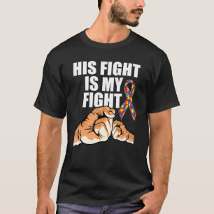 Camiseta Sua Luta Minha Luta Aperto de Punho Puzzle Ribbon 