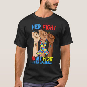 Camiseta Sua Luta Minha Luta Conscientização do Autismo Lev