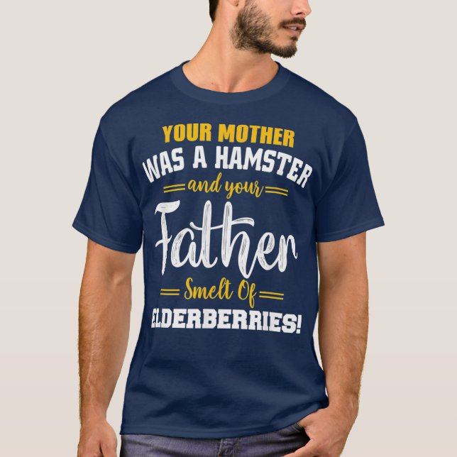 Camiseta Sua mãe era um lover de citação engraçado de Hamst (Frente)