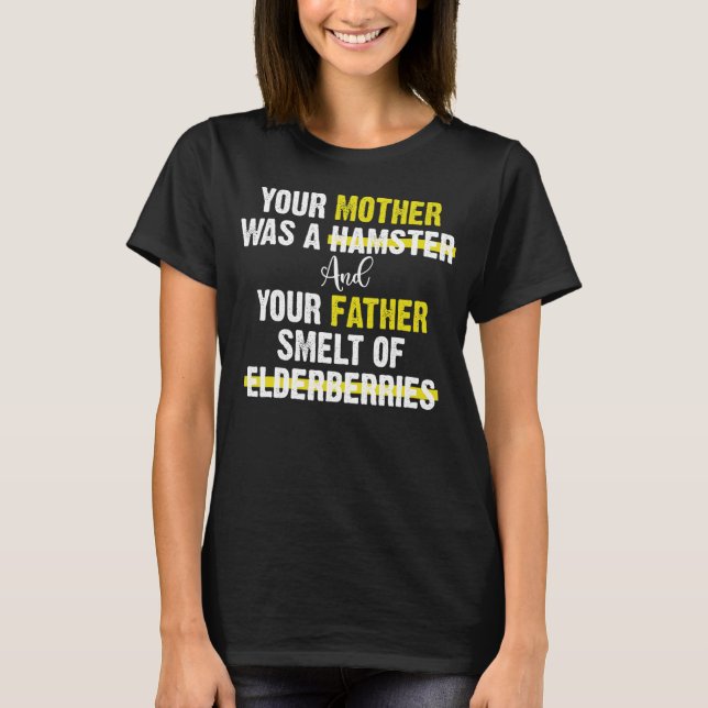 Camiseta Sua Mãe Era Uma Piada De Hamster (Frente)
