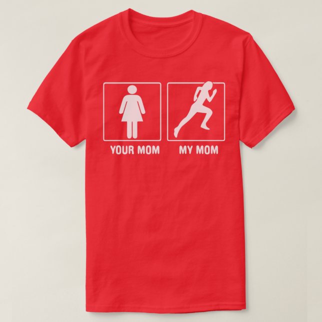 Camiseta Sua mãe Minha mãe (Frente do Design)