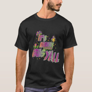 Camiseta Sua Máscara do Partido Mardi Gras Yall-Mardi Gras