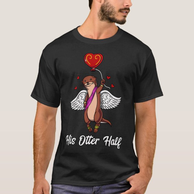 Camiseta Sua Metade de Lontra (Frente)