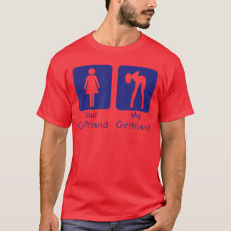 Camiseta Sua Namorada Normal Minha Namorada Diz Garoto Engr