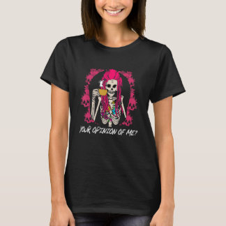Camiseta Sua Opinião Sobre Mim Colega de Trabalho Sarcástic