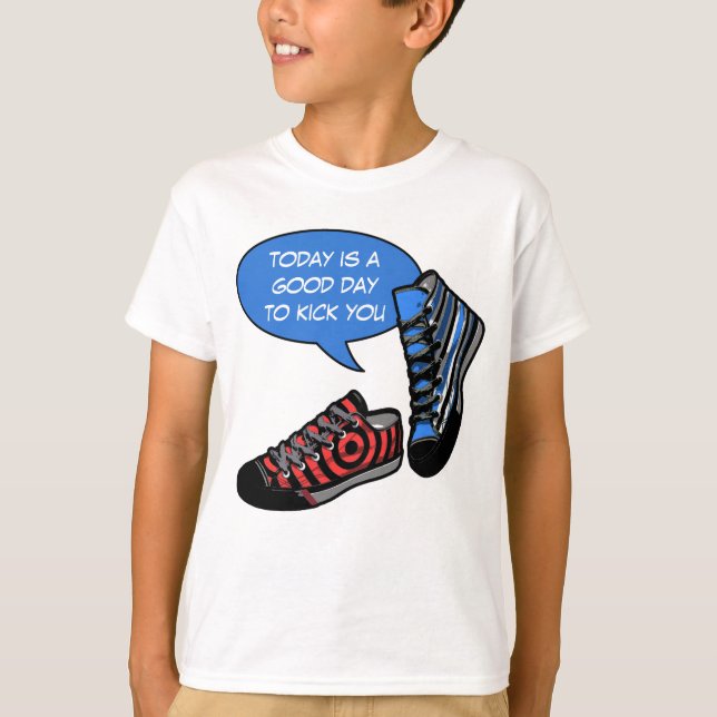 Camiseta Sua piada diz: hoje é um bom dia para... (Frente)