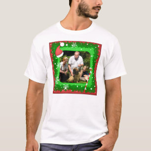 Camiseta Sua própria foto em um quadro do Natal! -